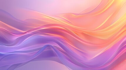 Modern Abstract wave silk fabric textured gradient background, wallpaper with color theme of Neon purple And gold 