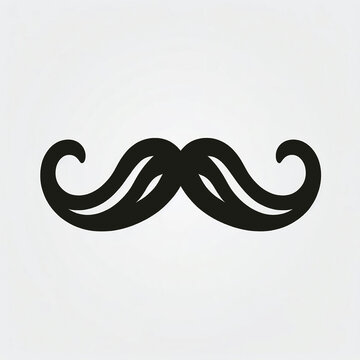 un mostacho sobre un fondo blanco