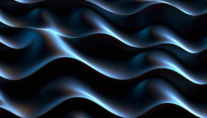 Abstract Wavy Black Texture in High Resolution