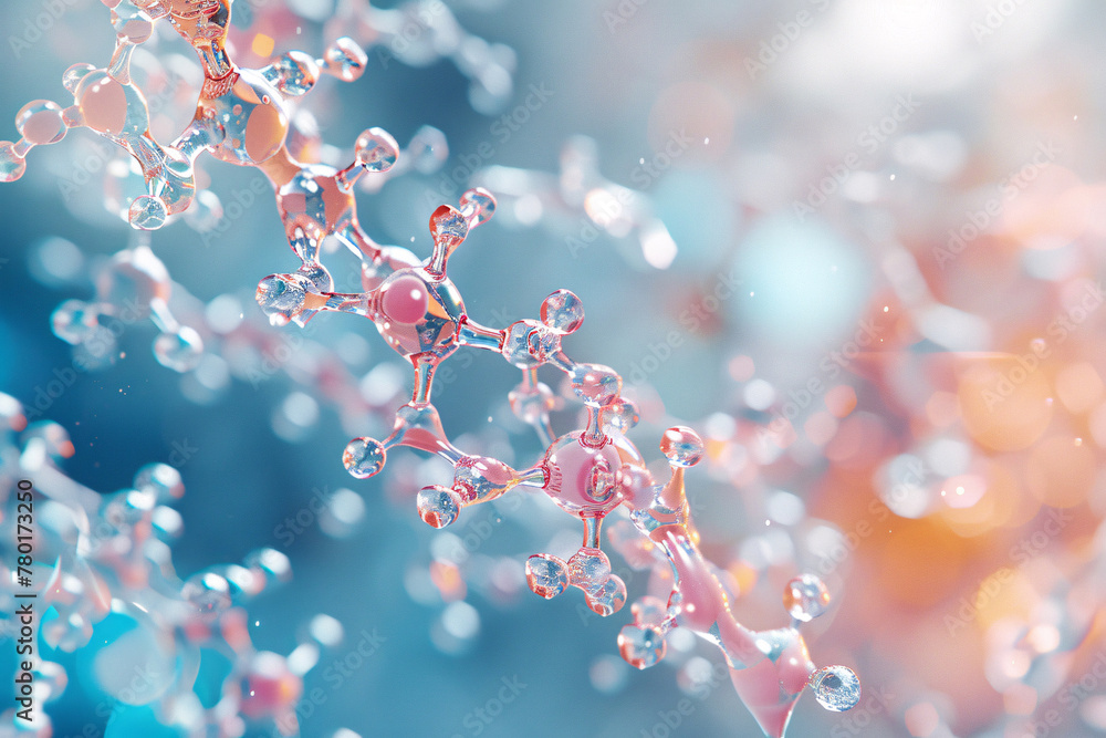 Wall mural abstract background and texture of science and medical backgrounds. generative ai