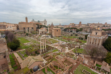 Fototapeta premium The ruins of Roman forum 