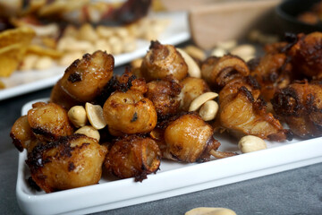 Stir-fried squid mouth with butter