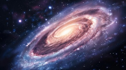 Spiral galaxy, illustration of Milky Way
