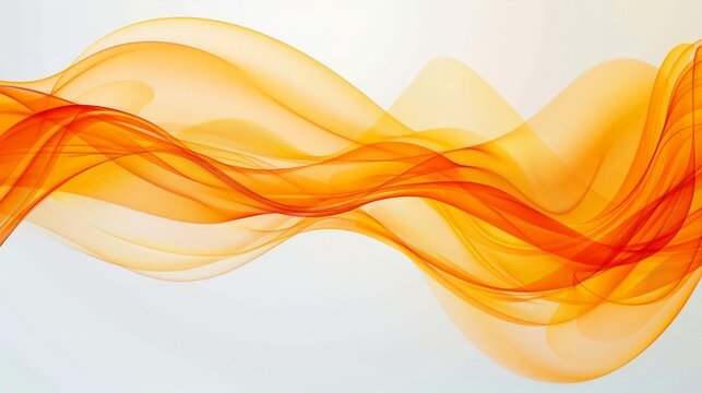 Abstract background with orange smooth color wave.
