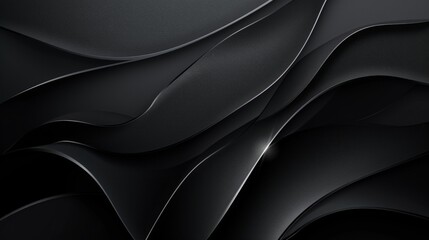 Black background with line curve design