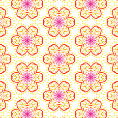seamless background with flowers