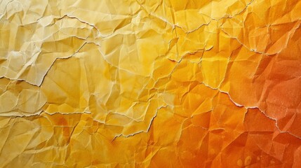 old orange and yellow background paper texture, panoramic format
