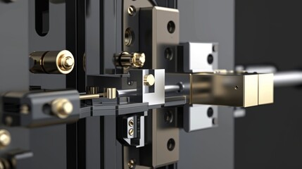 Detailed exploration of a protected lock mechanism, focusing on a narrow latch hasp, where inspired design meets window security