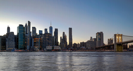 Panorama new york city at night - 780181444
