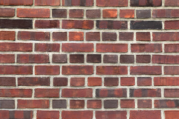 the old red brick wall - 780181823