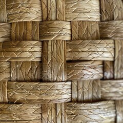 Exploring the intricate details of a woven basket, revealing the artistry and skilled techniques of traditional weaving.