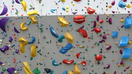 bouldering wall