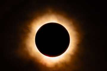 April 8 2024 Great North American Eclipse - obrazy, fototapety, plakaty