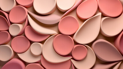 Digital pink artistic wave petals abstract graphics poster web page PPT background