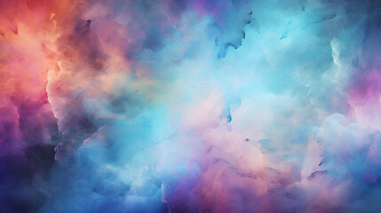 Obraz na płótnie Canvas Digital color watercolor starry sky nebula abstract graphic poster web page PPT background