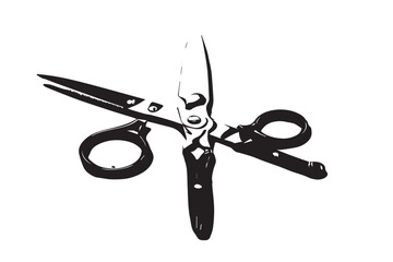 scissors isolated on white background