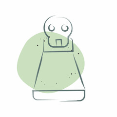 Icon Potion. related to Halloween symbol. Color Spot Style. simple design illustration