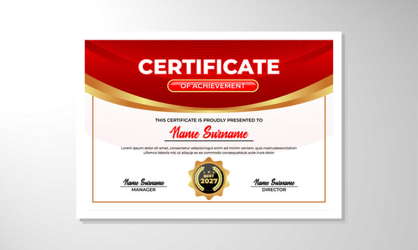 elegant gradient certificate design template

