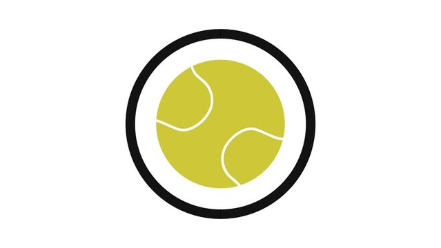 Tennis Ball Transitions with Green Screen. Sport Slide Transition opening or closing animation. 4K video Footage Tennis Slide. Tennis Footage with White and Green Screen Background