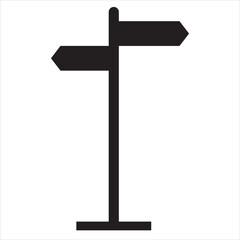 Sinpost icon. Signboard vector set. Sign direction. Sign board isolated. EPS 10/AI