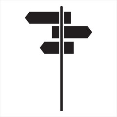 Sinpost icon. Signboard vector set. Sign direction. Sign board isolated. EPS 10/AI