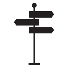 Sinpost icon. Signboard vector set. Sign direction. Sign board isolated. EPS 10/AI