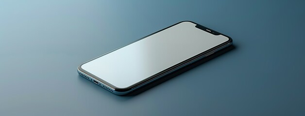 Realistic smartphone mockup. perspective mobile phone mockup similar to iphone with blank screen, Vector illustration