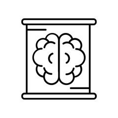 brain icon. outline icon