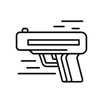recommend clip art: gun icon. outline icon