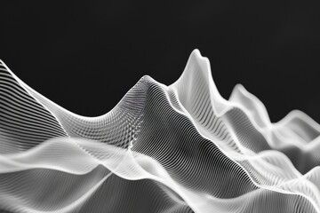 A clean digital rendering of a sound wave