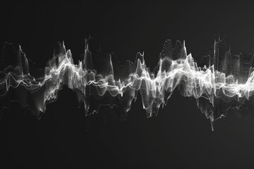 A clean digital rendering of a sound wave