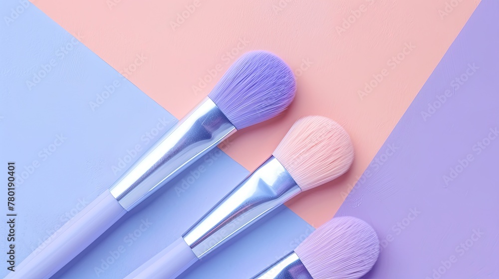 Poster soft pastel gradient transitioning smoothly from peach to lavender