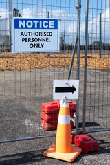 Authorised Personnel Only allowed on this construction site