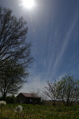 White Clouds in a Blue Sky