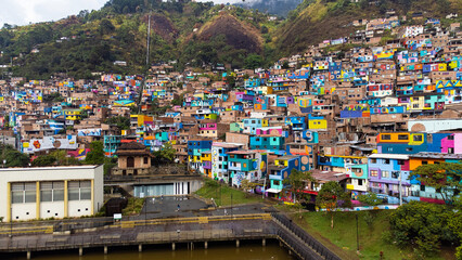 Medellin, Antioquia - Colombia. April 4, 2024. The UVA of the Armonia is located in the Manrique neighborhood