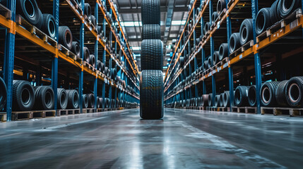 tire stored in warehouse 