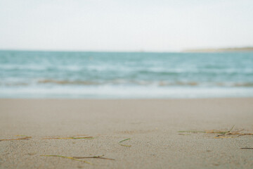 golden beach, blue ocean, golden sand,summer vacation,summer travel,background
