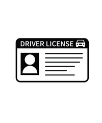 driver license icon, vector best flat icon.