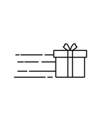 gift icon, vector best line icon.