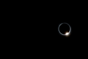 2024 Eclipse, Diamond Ring With Large Sized Solar Flares-6006