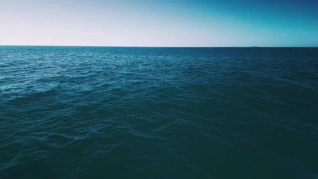 Camera flies forward over the waver with high speed and tilts