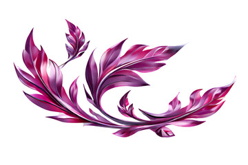 Obraz premium Cutout leafs flying spiral