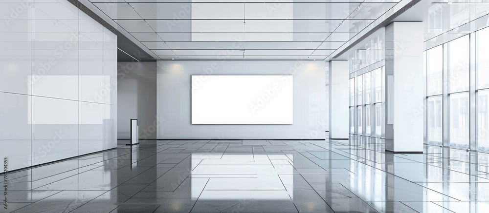 Poster an expansive and unoccupied room with a sizeable wide window that allows natural light to flood in