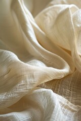 Raw silk texture, subtle sheen and crinkles, an air of luxury