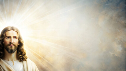 Jesus Portrait: Holy Light Beauty Scene