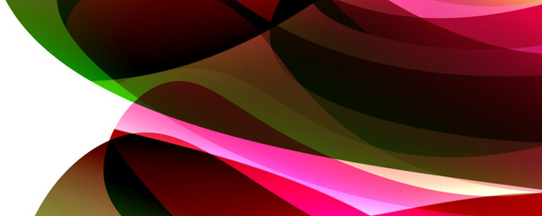 Trendy simple fluid color gradient abstract background with dynamic wave line effect. Vector Illustration For Wallpaper, Banner, Background, Card, Book Illustration, landing page