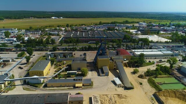 Industrial Area Lubin Obszar Przemyslowy Aerial View Poland