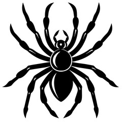 black and yellow spider, black spider silhouette vector illustration,icon,svg,spider characters,Holiday t shirt,Hand drawn trendy Vector illustration,spider ship on a white background