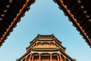 The Tower of Buddhist Incense in the Summer Palace, Beijing, China