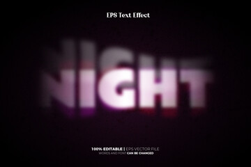Nightmare editable text effect logo template